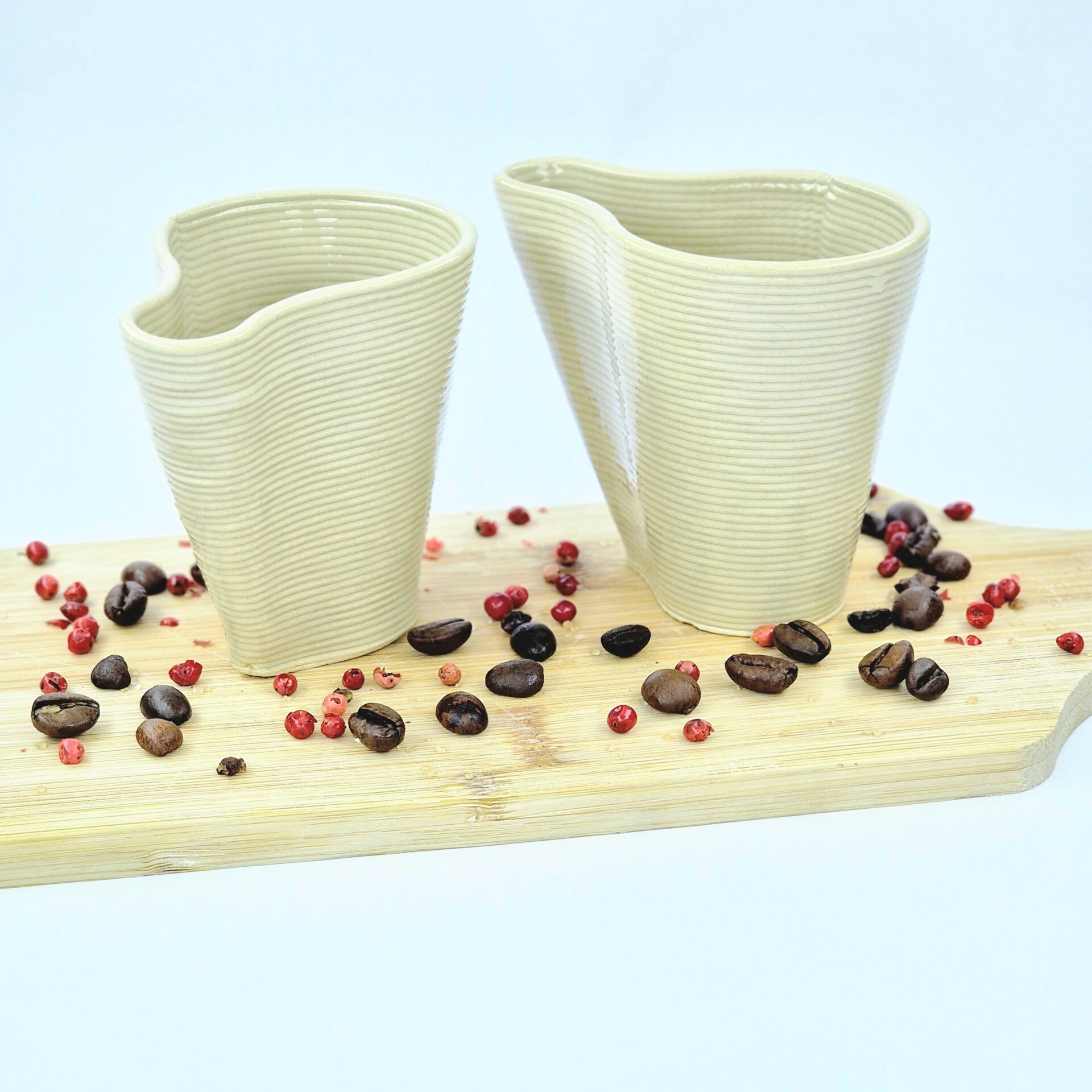 Set Cești Cafea din Ceramică Printată 3D (100 ml)