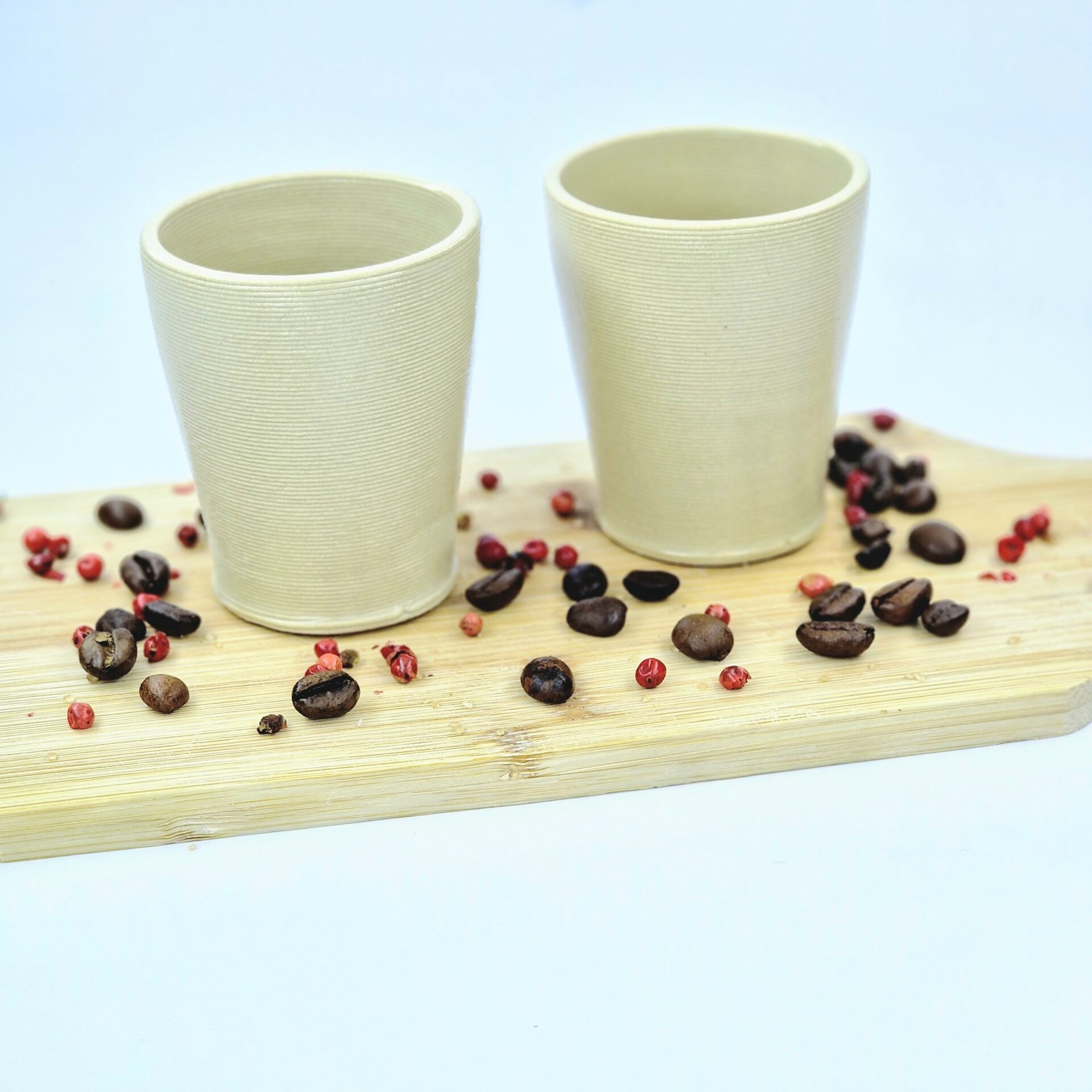 Set Pahar Shot Simplu din Ceramică Printat 3D (70 ml)