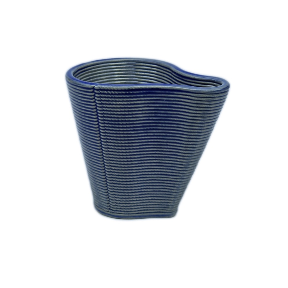 Set Cești Cafea din Ceramică Printată 3D (100 ml), Indigo