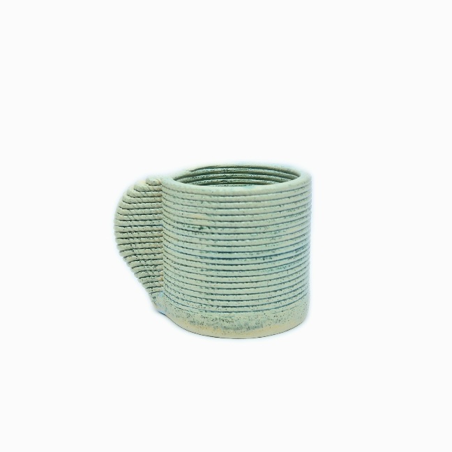Set Cești Cafea Ristretto din Ceramică Printata 3D (40ml), Hawaii