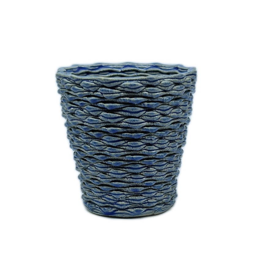 Set Pahar Universal Valuri din Ceramică Printat 3D (170 ml), Indigo