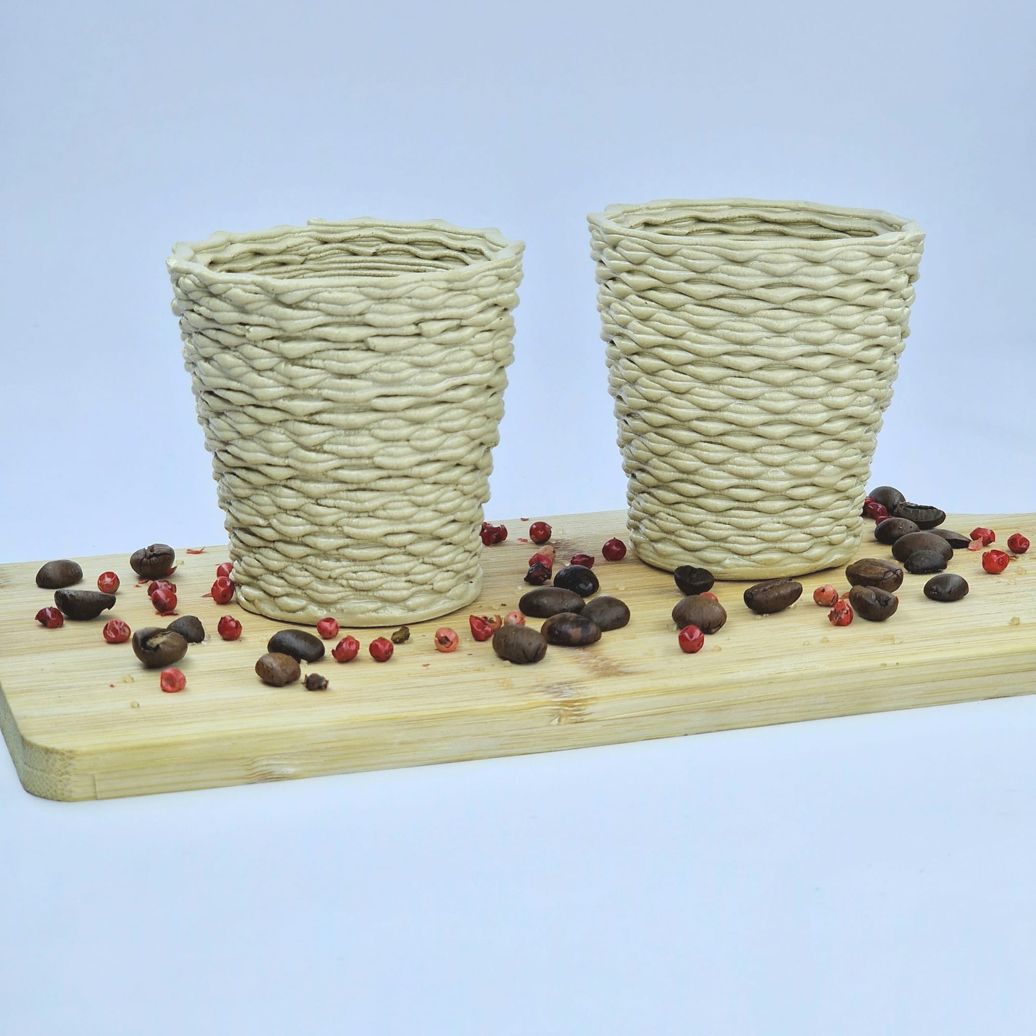 Set Pahar Universal Valuri din Ceramică Printat 3D (170 ml)